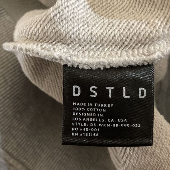 DSTLD WOMENS GRAY LONG SLEEVE FULL ZIP ACTIVEWEAR HOODIE X-SMALL - Picture 4 of 6